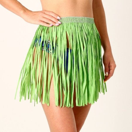Hawaiian skirt, 40 cm, green color