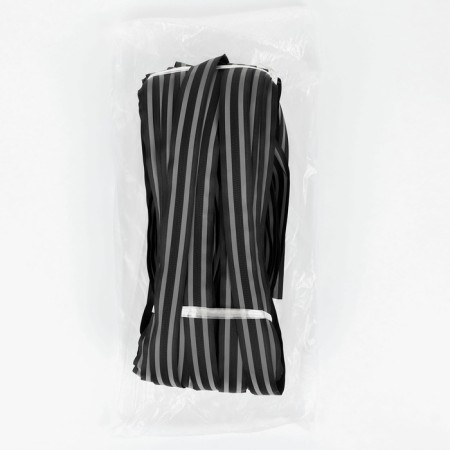 Rolled lightning “Spiral”, No. 5, waterproof, with reflective stripes, 50 m, black color-2