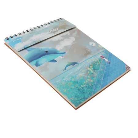 Sketchbook 21x29cm for pastel, 30 sheets, hard cover, density 130 gr, mix-4