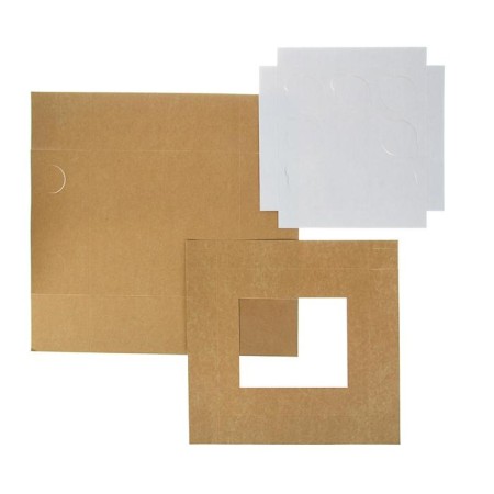 Packaging for cupcakes with a window for 9 pcs, 25 x 25 x 10 cm, set 5 pcs.-2
