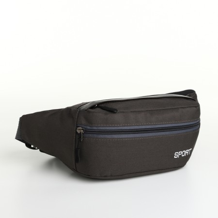 Board belt on lightning, 2 external pockets, color gray color