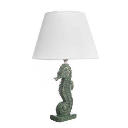 Traffic lamp with a lampshade Risalux "sea horse", E27, 40 watts, green, curly base, 30 × 30 × 43.5 cm-6