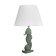 Traffic lamp with a lampshade Risalux "sea horse", E27, 40 watts, green, curly base, 30 × 30 × 43.5 cm