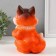Figure "Fox" height 19 cm, width 12.5 cm, length 11.5 cm