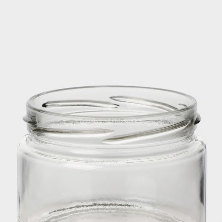 A set of glass cans with a black cover and label, TO-82, 0.25 l, 6 pcs-5