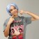 Carnival wig "anime" blue, short
