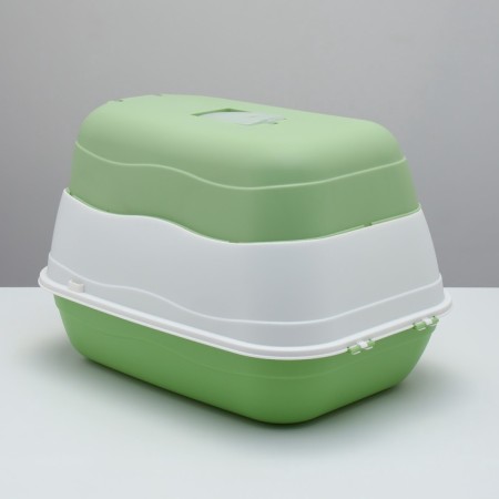 Closed 2-in-1 toilet with a removable top of 34 x 50 x 33 cm, green-5