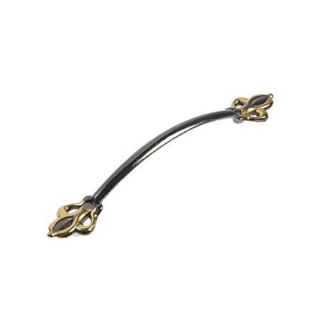 PC182 tundra handle, m/o 96 mm, black color with gold-1