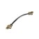 PC182 tundra handle, m/o 96 mm, black color with gold