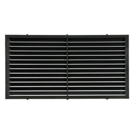 Ventilation grate "Vento" 1122v, 110x220 mm, with a net, indescribable, graphite-2