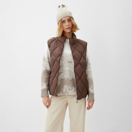 Women's vest at the lightning collorista, coffee color, river 42-3
