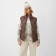 Women's vest at the lightning collorista, coffee color, river 42