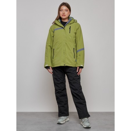 Ski suit female, size 56, khaki color