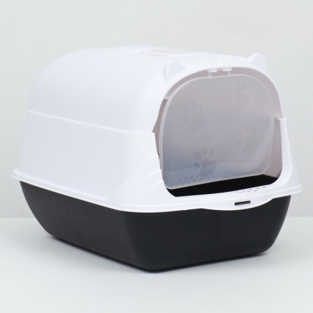 Domik toilet 35 x 50 x 35 cm, white-black-3
