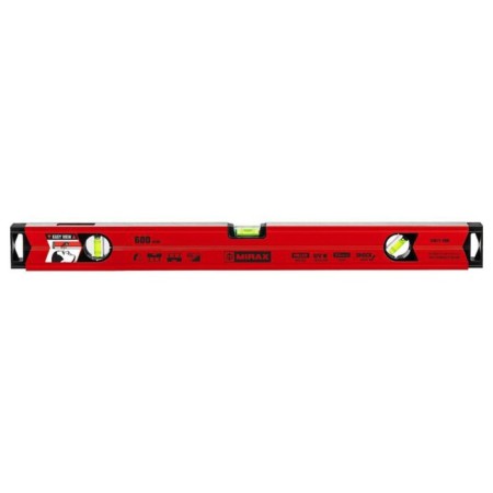 Magnetic level Mirax 34611-060, error 0.5 degrees, 3 eyes, 600 mm