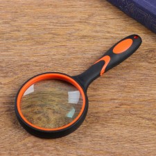 Lupa classic, rubberized housing 5x, d = 7.5cm, mix