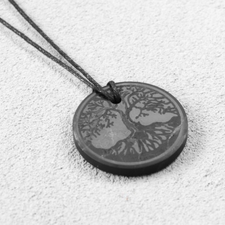 Pendant "Tree of Life", Shungit, 3.4 cm-1