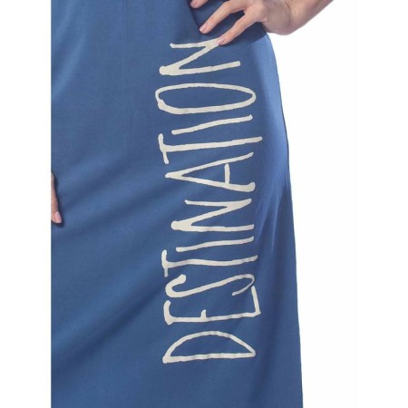 Women's dress, size 46, indigo color-4