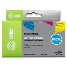 CACTUS CSTus CS-CD972/3/4 No. 920XL, for HP DJ 6000/6500/7000/7500, 43.8 ml, multi-colored