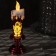 LED figure "Candle with Santa Claus" 7 × 20 × 7 cm, plastic, batteries AAAX2 (not in the kit), glow warm white