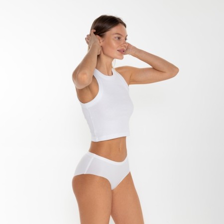 Panties female slips are seamless, white color, size 48 (l)-4
