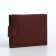 Male purse for magnet, department for cards, coins, brown color