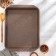 Brown baking sheet, 30 × 40 cm, h = 5.5 cm, anti -stick coating, brown color