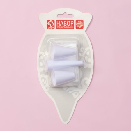 Set of confectionery share, 10 items: 3 nozzles, 7 bags-6