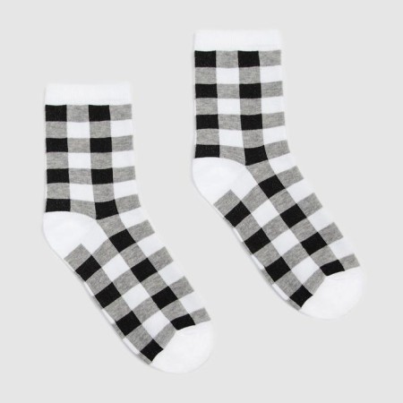 Set of women's socks (3 pairs) minku gray/white color, size 36-37-1