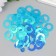 Sequins "Circle in the ring" Bright-blue set 30 grams d = 2 cm