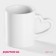 Ceramic mug for sublimation of the Love Story shares, 320 ml, white color