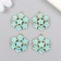 Decor for creativity Metal, enamel "Circle from forget -me -nots" 2.2x2.4 cm