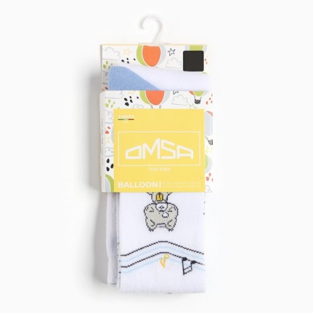 Pantyhose children's "cat", white color (Bianco), height 92-98-2