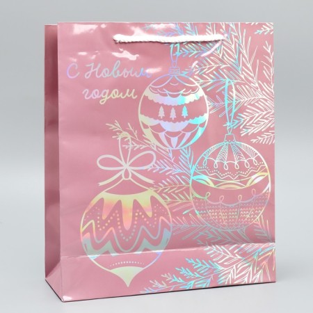 Holographic package "Toys", M 26 x 30 x 9 cm, New Year-2