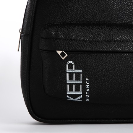 School backpack of artificial leather with Keep Distance 27x23x10 cm pocket-3