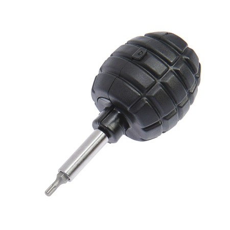 Screwdriver with a set of tundra "grenade", 7 items-4