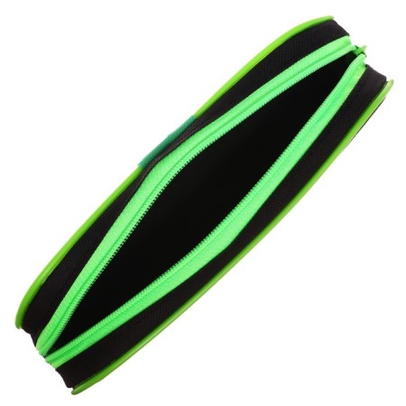 Penal soft, 1 compartment, 80 x 210 x 40 mm, voluminous, PM1O-24, calligrata black, black/green-4