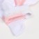 Women's socks, white/pink color, size 25