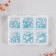Decor for creativity Glass "Rhinestones. Blue Lake" d = 2-4.8 mm nr 1188 pcs 6x8x1.5 cm