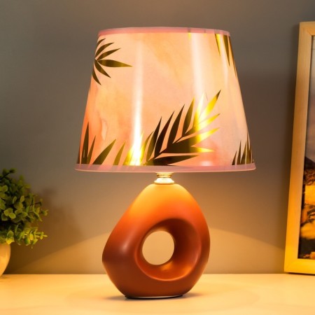 Sigalia table lamp E14 15W burgundy 15x15x28 cm Risalux-1