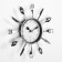 Wall clock, series: kitchen, "forks, spoons, cooks", smooth move, 25 x 25 cm, d-11 cm