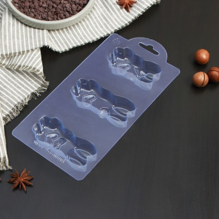 Chocolate shape Plastic “Housing Family”, 9 × 4 × 2 cm, 7.4 × 3.9 × 2 cm, transparent color-1