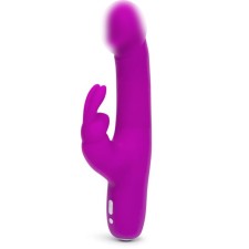 Double stimulation vibrator Happy Rabbit Slimline Realistic, 24.1 cm, purple