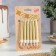 Candles in cake with stands, gold, medium, set 6 pcs, 8 cm