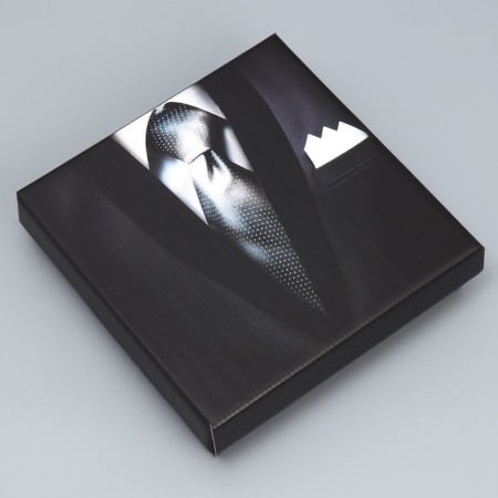 Gift folding box, packaging, “Male suit”, 20 x 20 x 5 cm