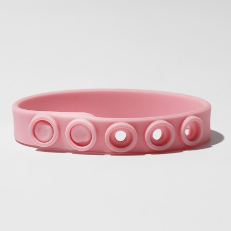 Silicone bracelet "strap", pink color-1