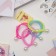 Hair elastic band "brightness" (set 4 pcs) beads, mix