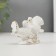 Souvenir Ceramics "Doves with a rose" white, rhinestone 5.8x8.7x4.2 cm