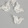 Decor for the work of acrylic "Butterfly white mother of pearl. Openwork" 0.9x3.2x2.3 cm