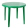 Round table, 90x90x75 cm, green color